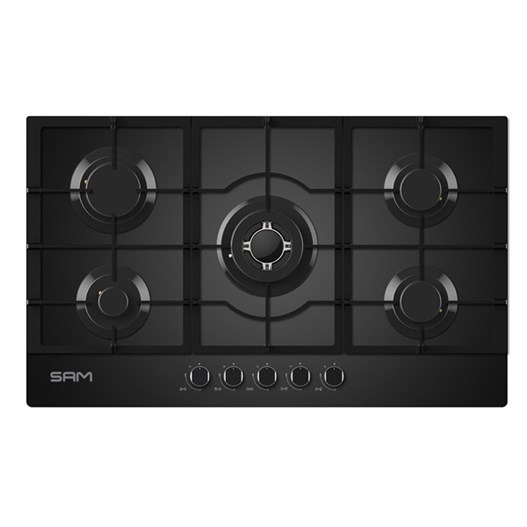 اجاق گاز شیشه ای 5 شعله سام مدل GC-P8660GM